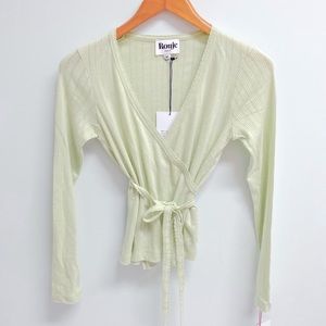 NWT Rouje Pistache Cross Your Heart Sweater 34/XXS